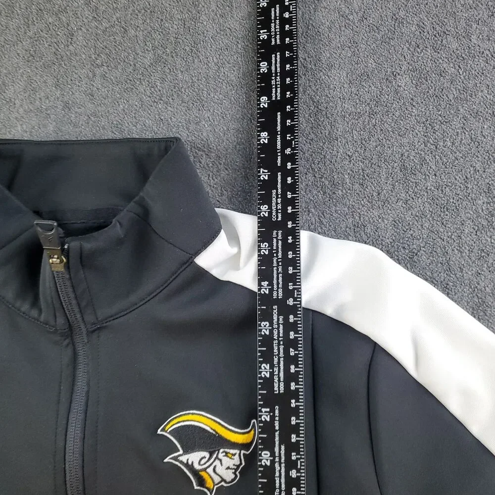 Jordan Patriots Football Jacket Adult Medium Black Full Zip Track Jumpman Logo